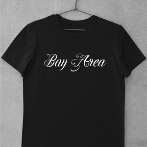 Bay Area Old School Tattoo Script Tattoo Shirt, San Francisco, Oakland